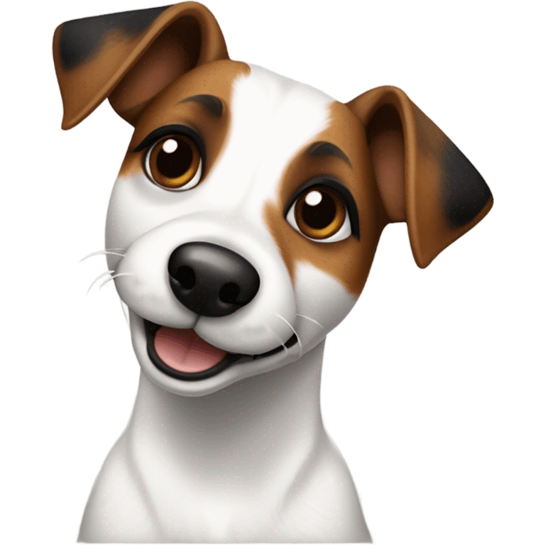 Jack Russel Terrier with Cloverleaf  emoji