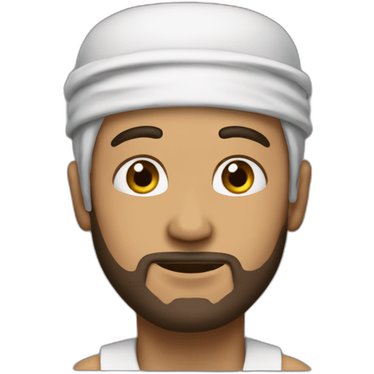 giga chad but muslim emoji