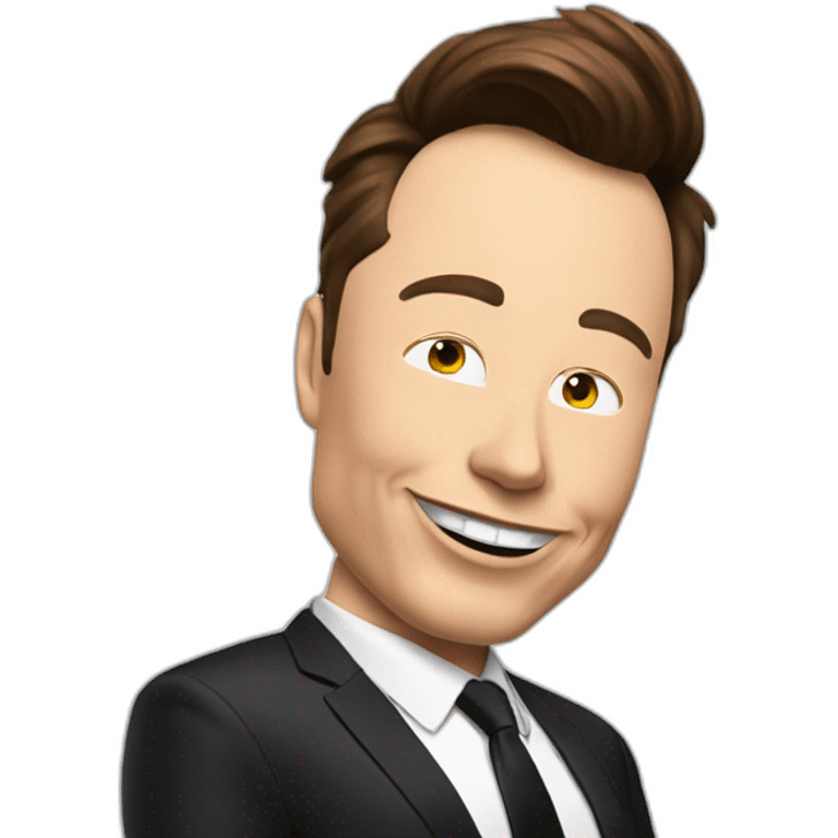 Elon musk is dancing on the club emoji