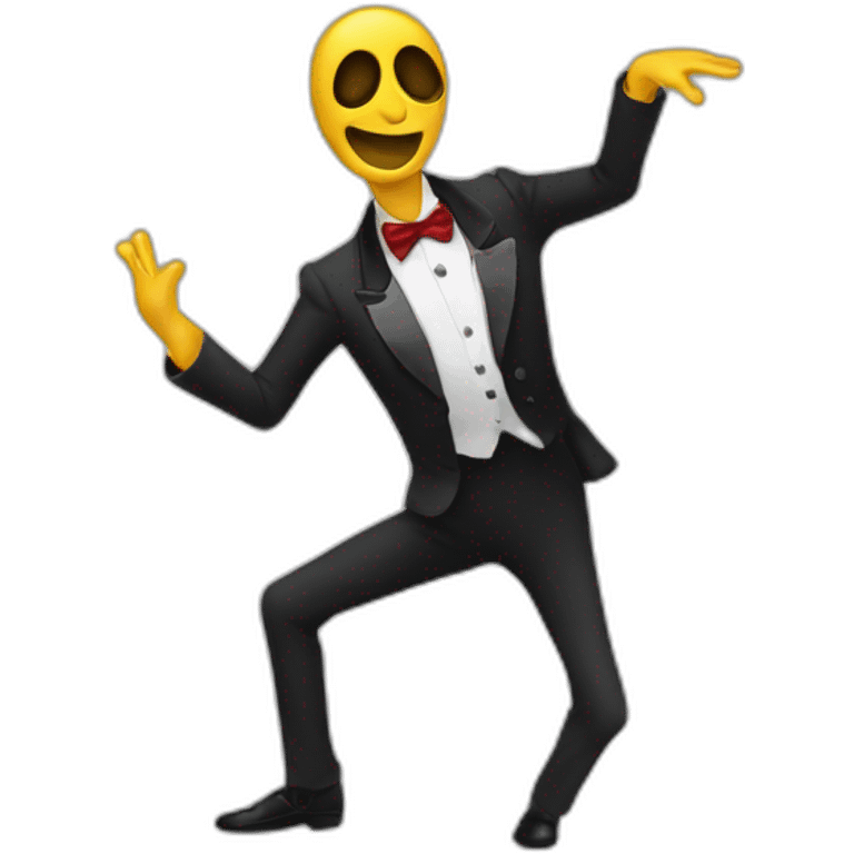 Esqueleto bailando emoji