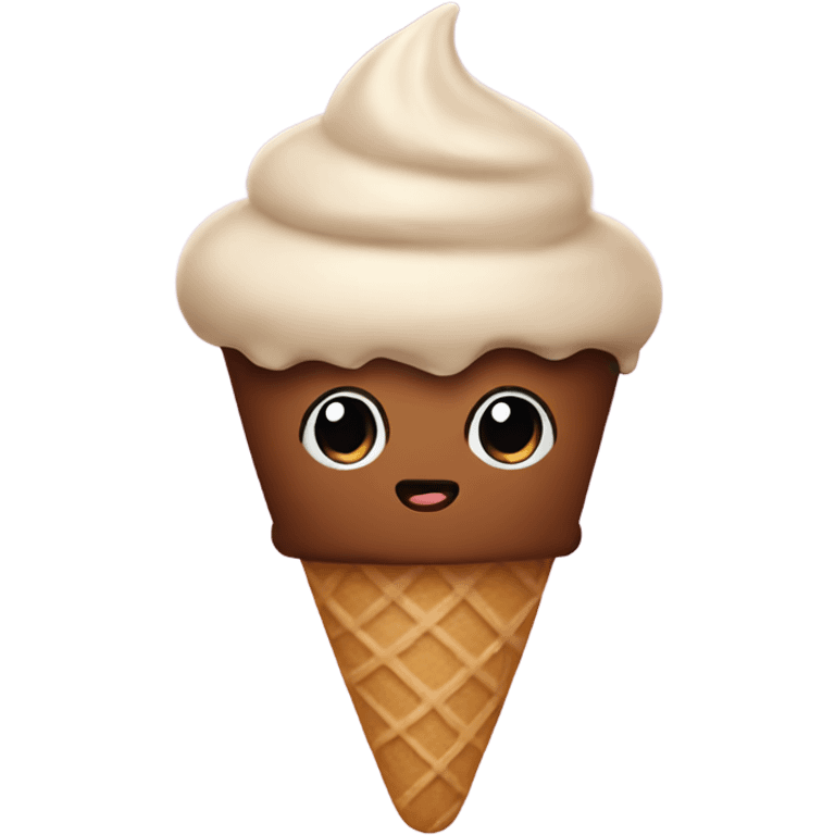 Brown icecream emoji