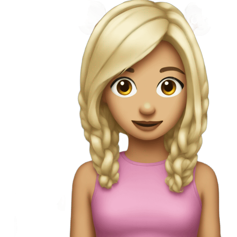 Girl with Kurt tiger  emoji