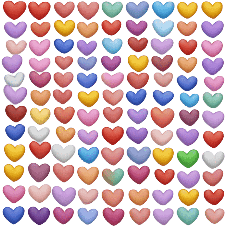 many color hearts emoji