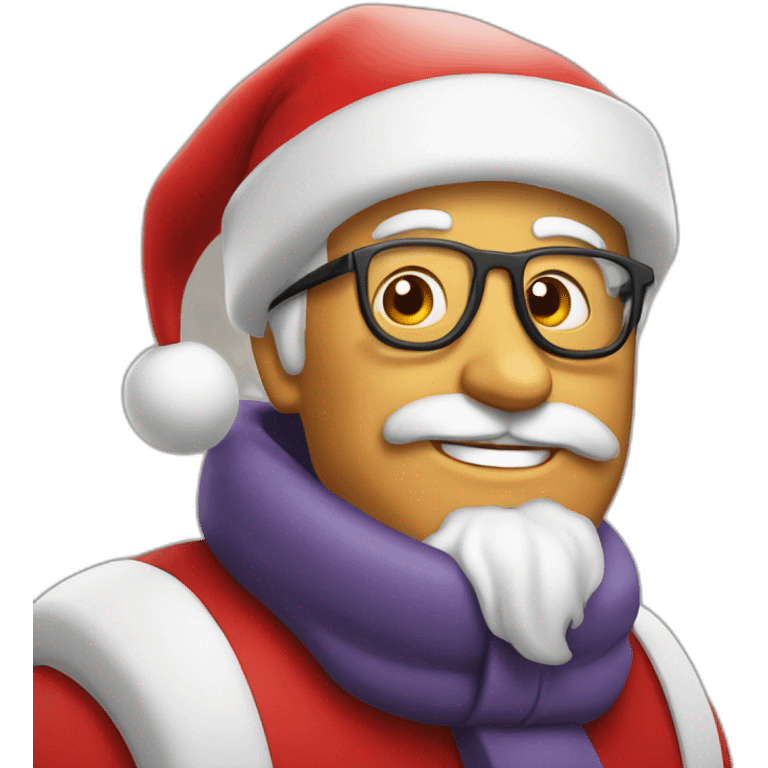 Père Noël avec un McDo  emoji