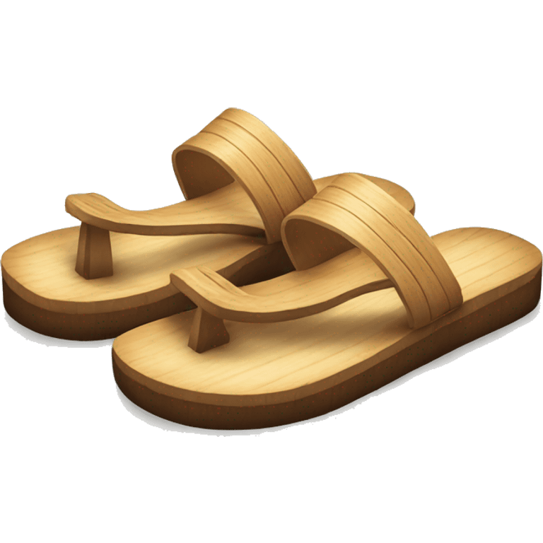 japanese wooden sandals emoji