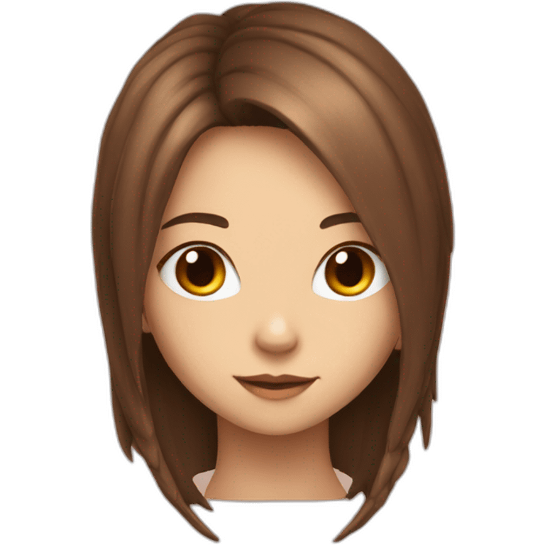 head dragon brown color girl emoji