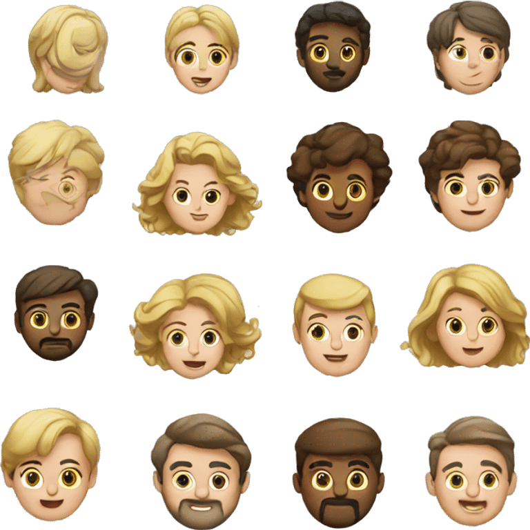 group of european people emoji