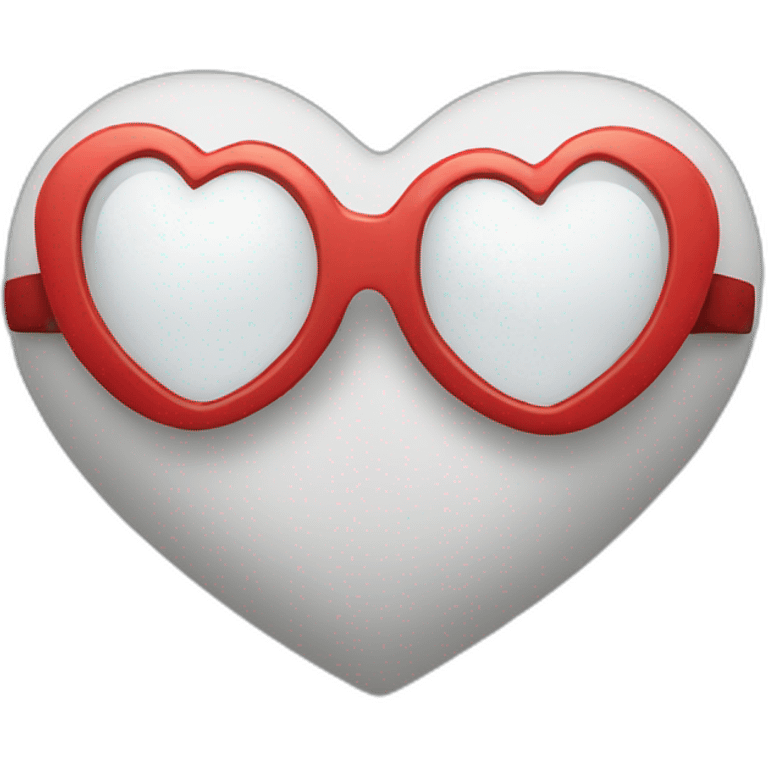 Corazón con lentes emoji