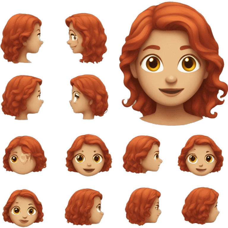 girl with red hair emoji