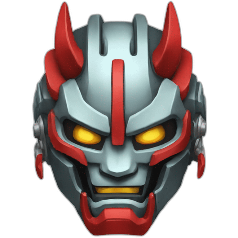 mecha oni mask emoji