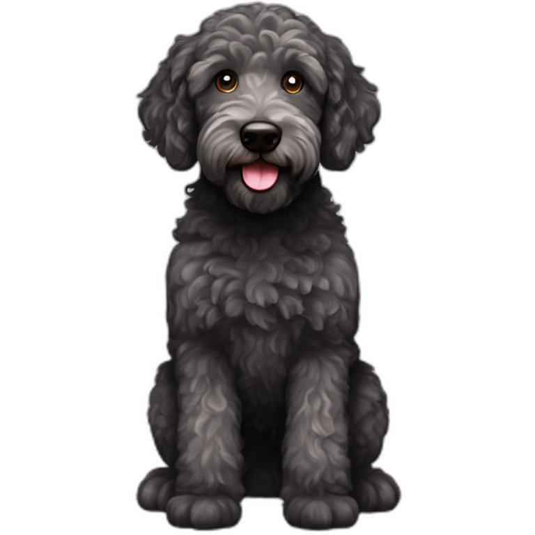 merle black labradoodle emoji