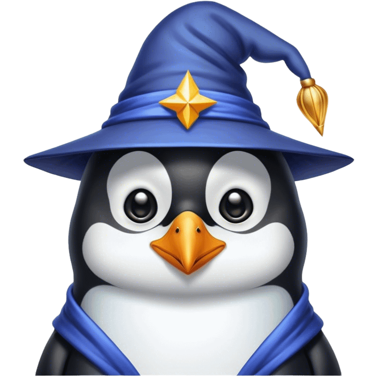 Penguin Wizard emoji