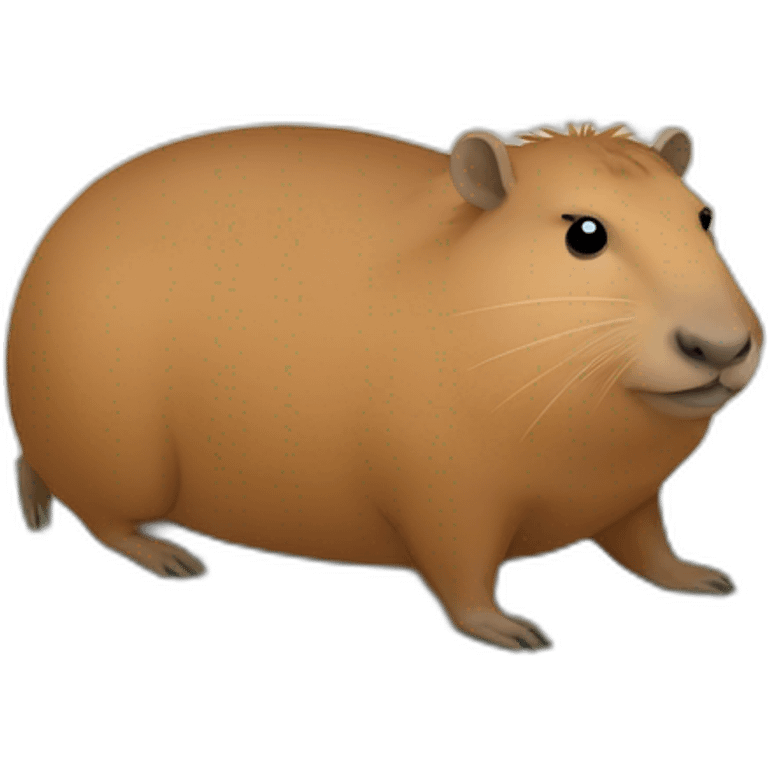 Capybara sur un capybara sur un Capybara emoji