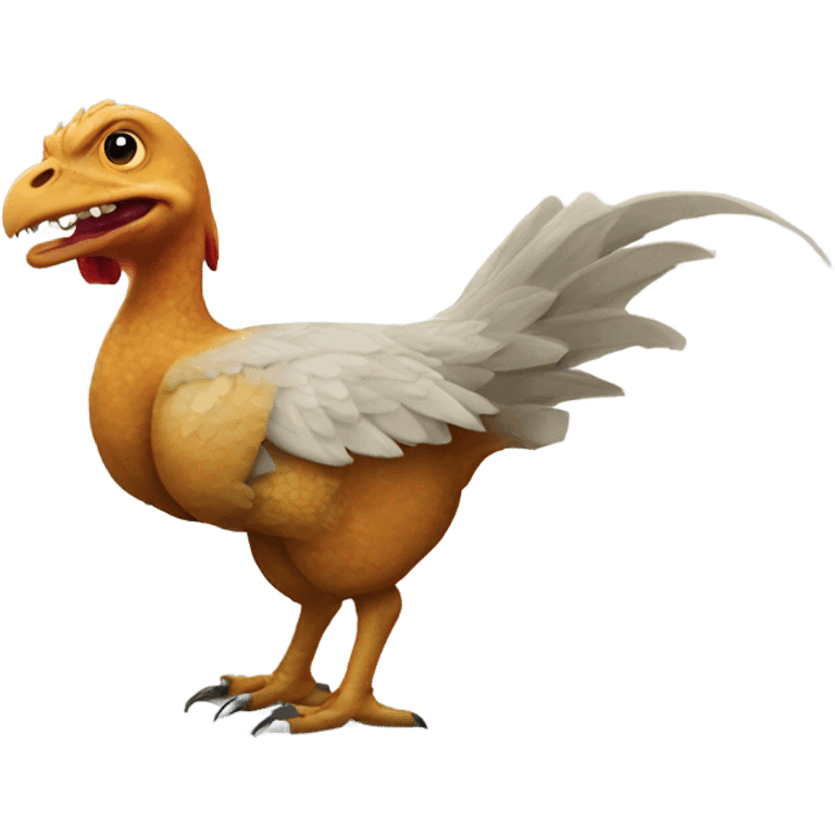 Chicken dinosaur emoji