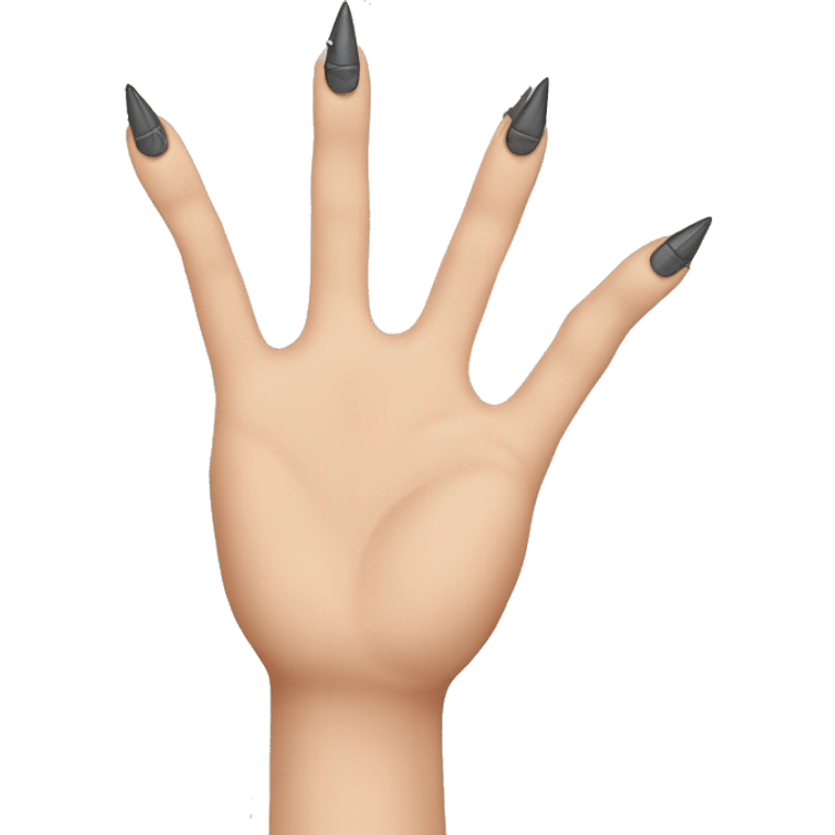 Hand with nails emoji