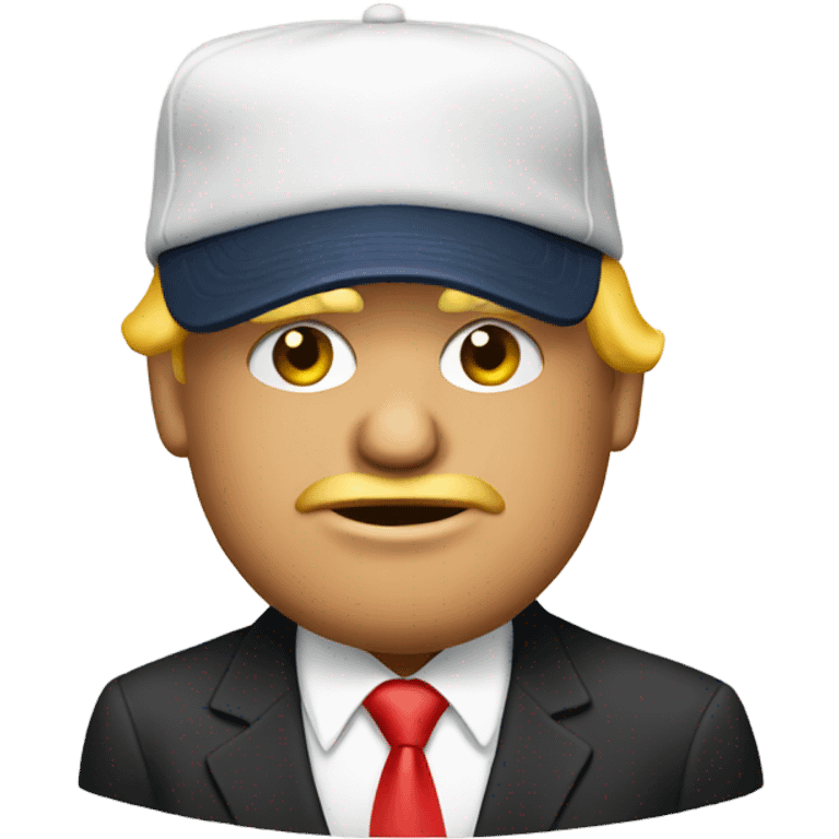 Trump with hat emoji