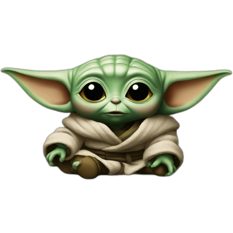 baby yoda on a sofa emoji