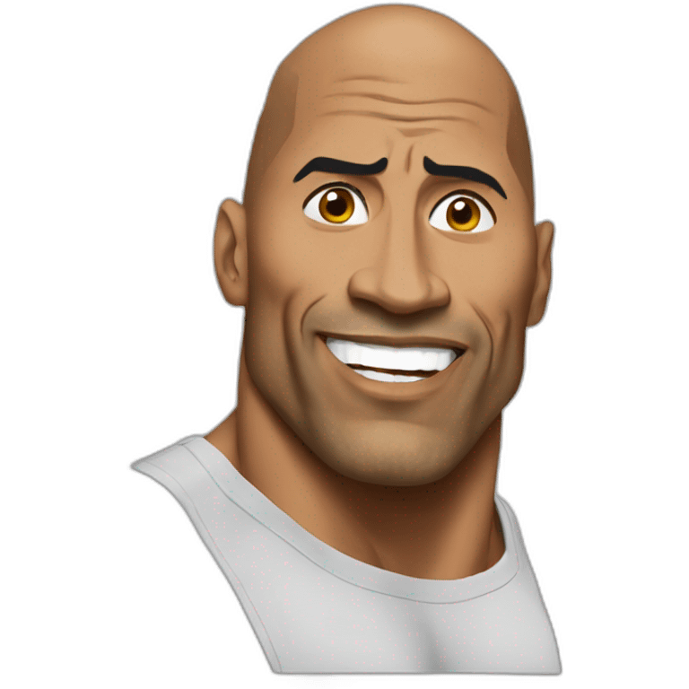 the rock meme emoji