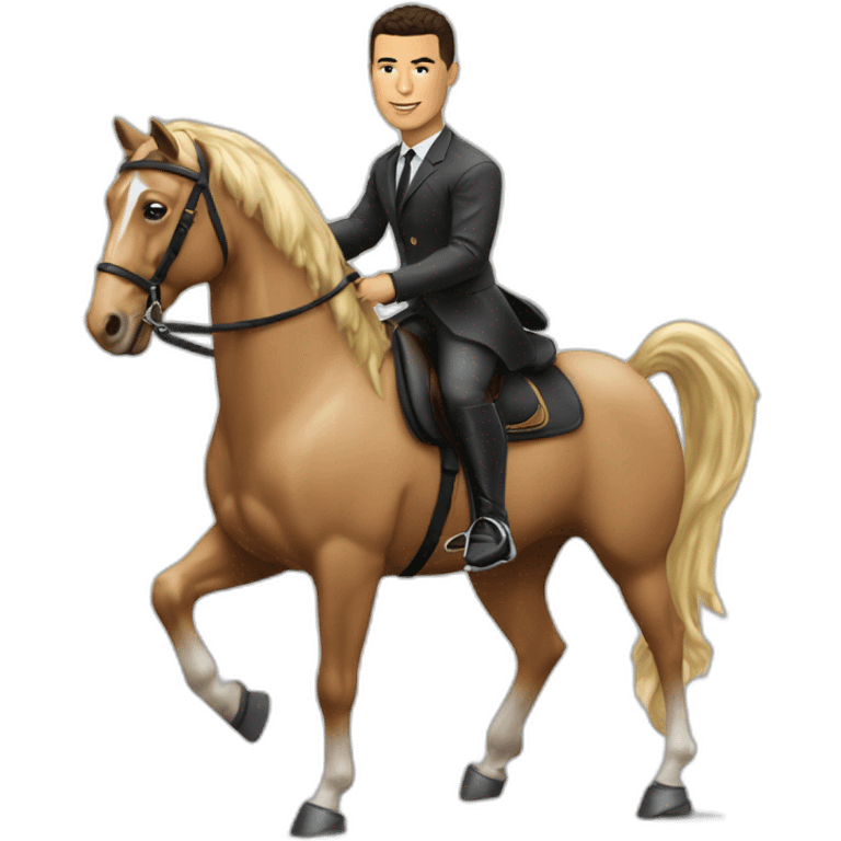 ronaldo sur un cheval emoji