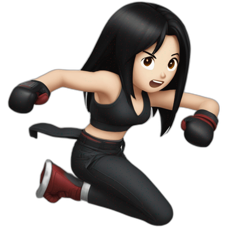 tifa lockhart punching emoji