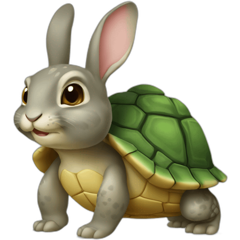 Lapin tortue emoji