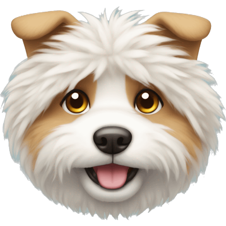 cute fluffy Dog face emoji