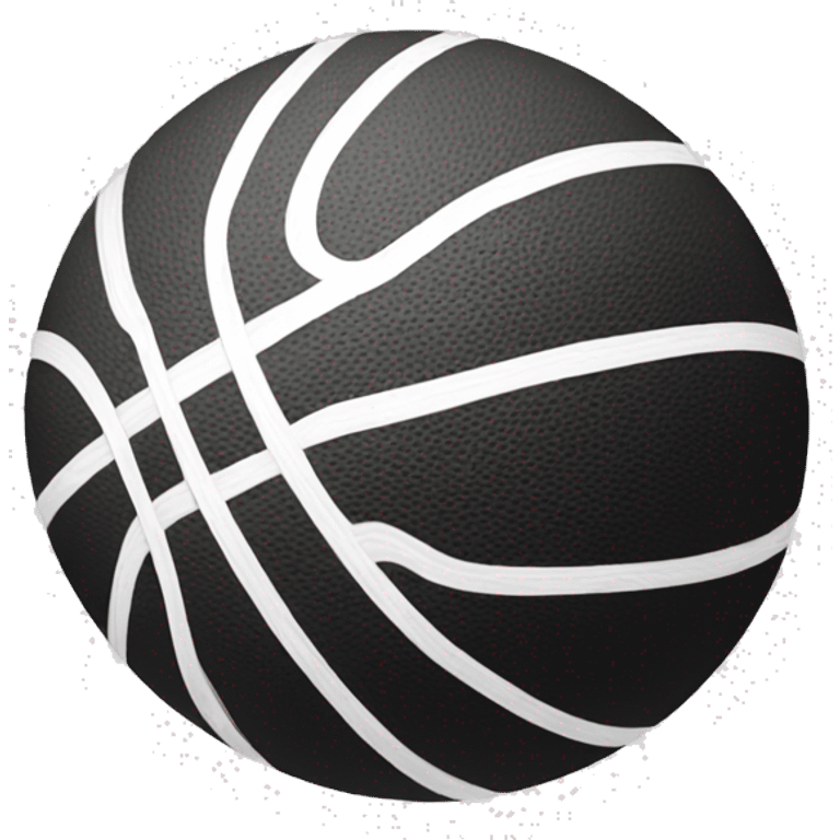 Basket ball black and White emoji