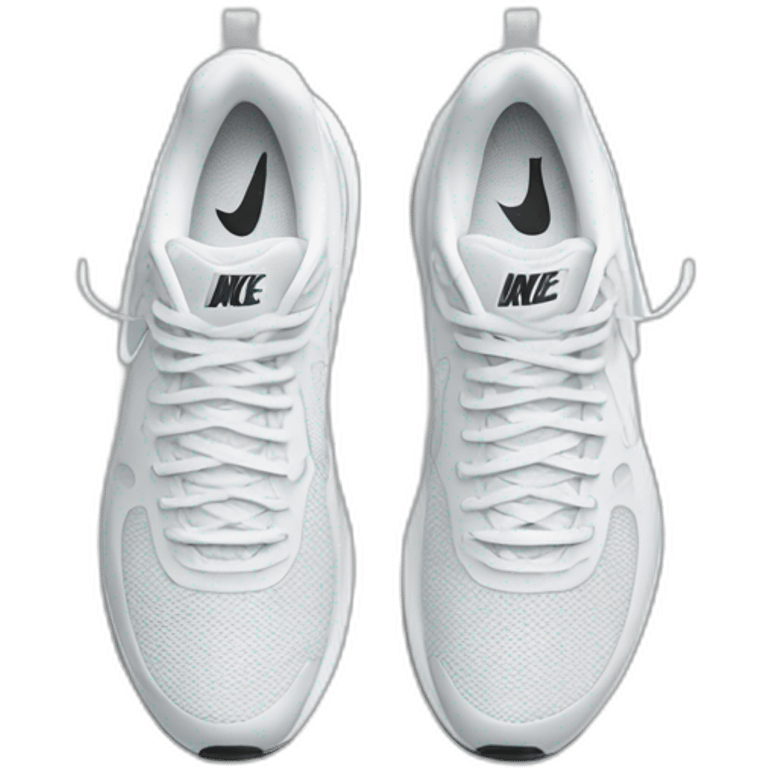 white nike running shoe (only one) emoji