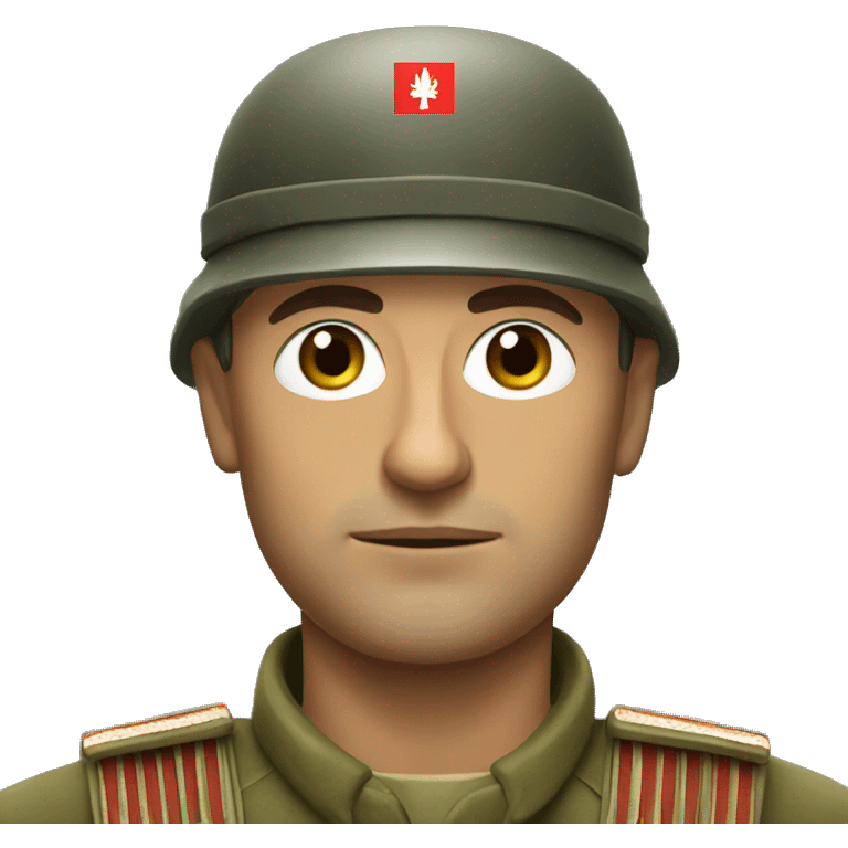 Serbian soldier emoji