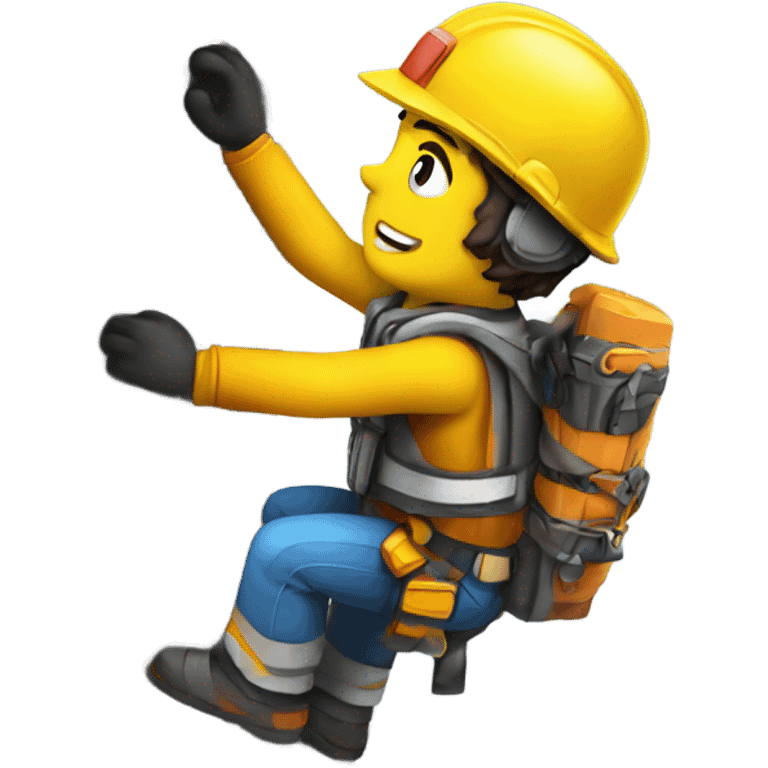 Emmet climbing emoji