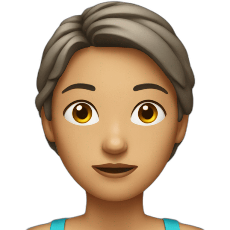 sweaty woman who takes meetings after working out emoji