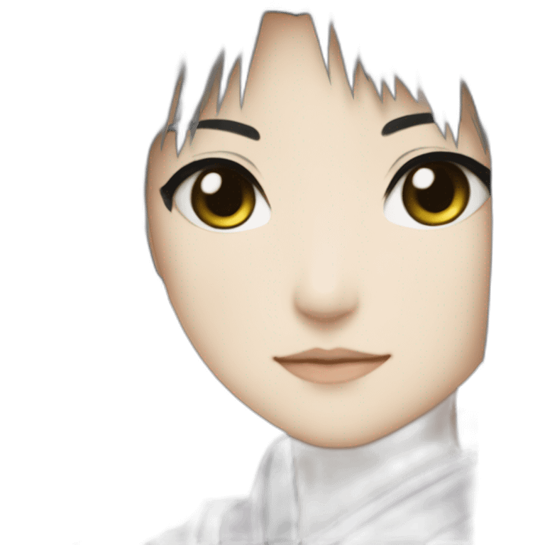 Hotaru Tomoe black hair and eyes emoji