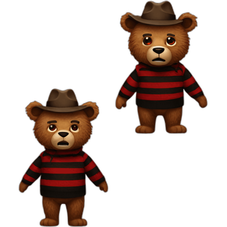 freddy krueger as a grizzly emoji