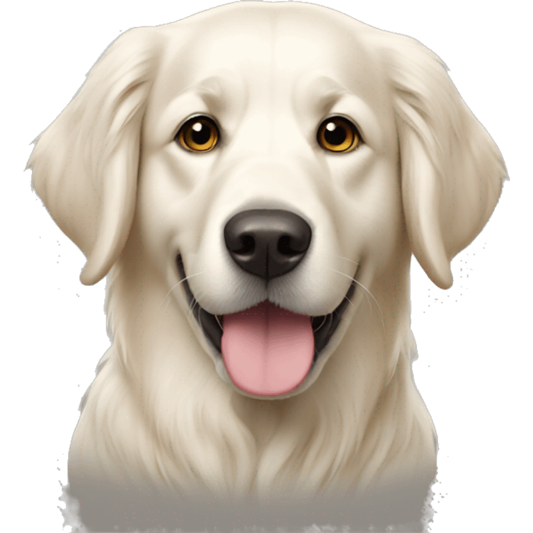 white golden retriever emoji