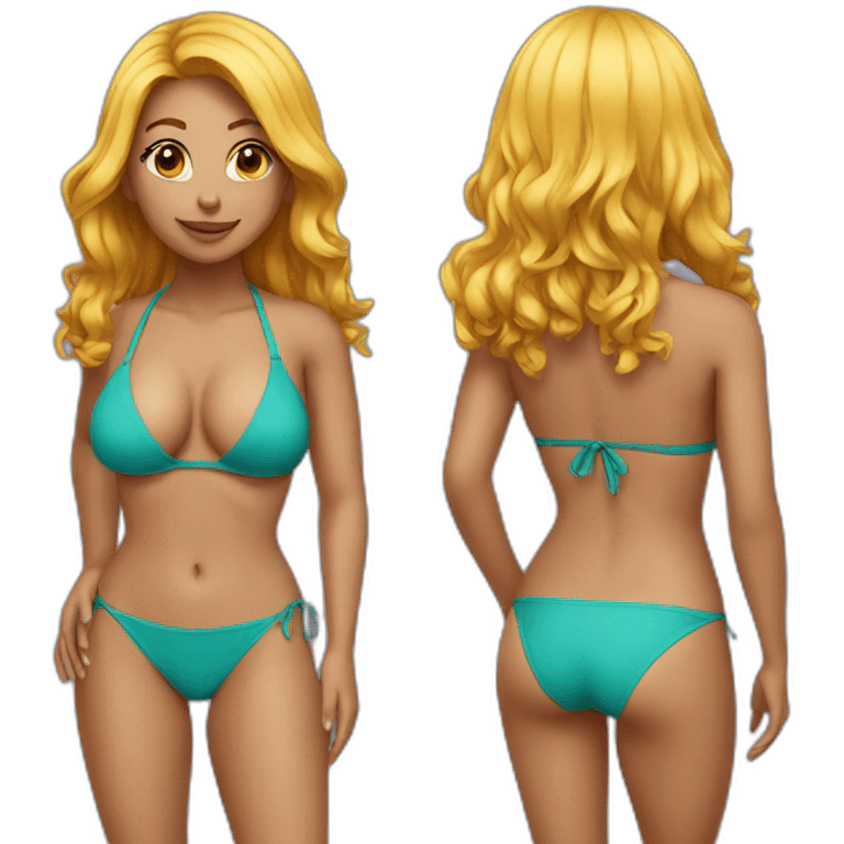 bikini girl emoji