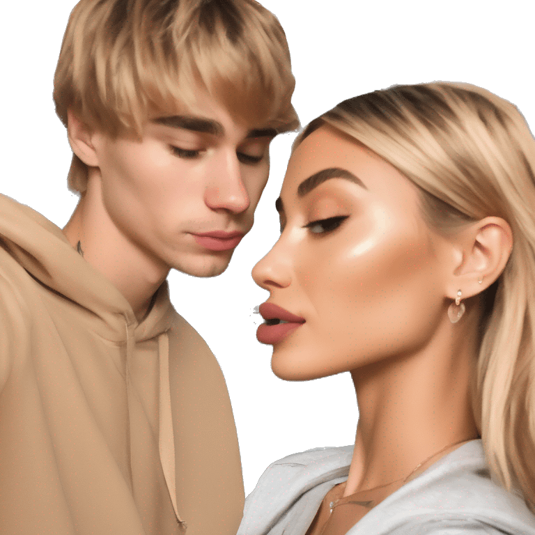 hailey bieber abev justin bieber emoji