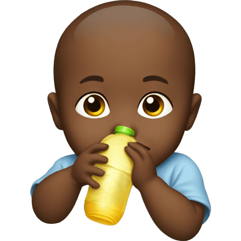 Baby drinking a bottle emoji