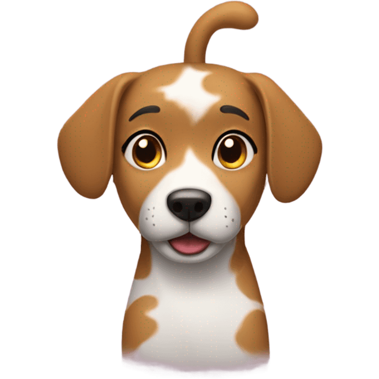 girl wearing a dog costiume emoji