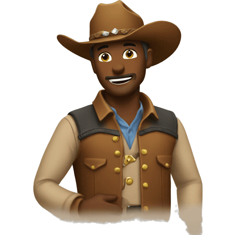 cowboy saying thank you emoji