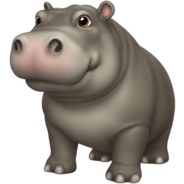 hippopotame en costard emoji