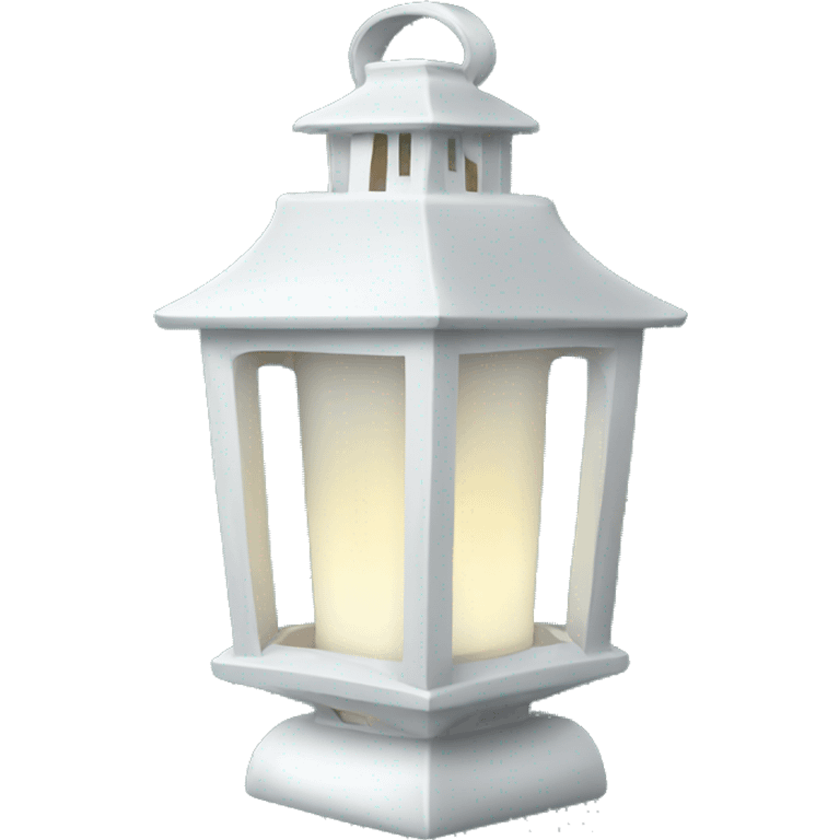 White Christmas lantern emoji