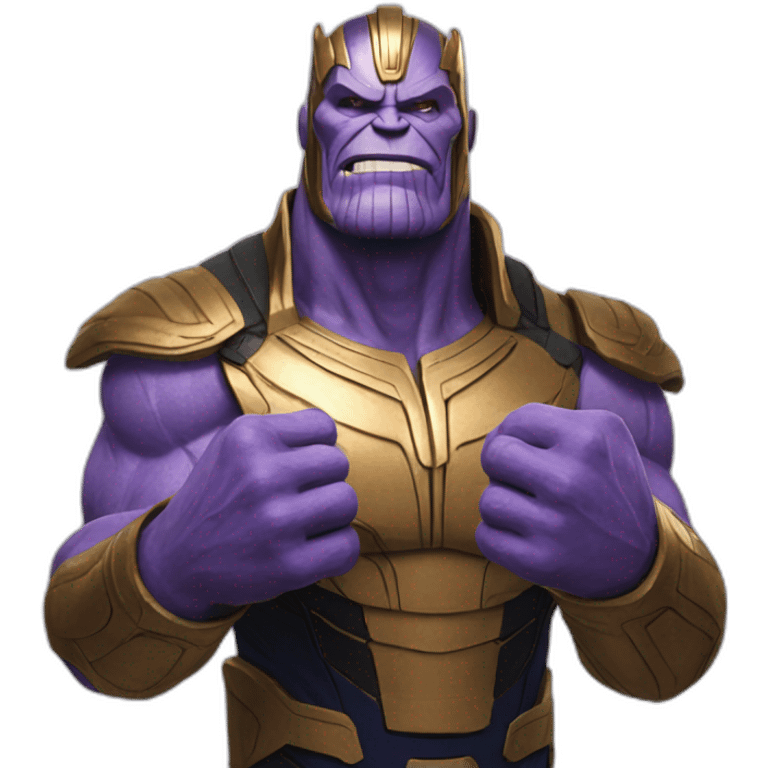 Thanos with three fingers emoji