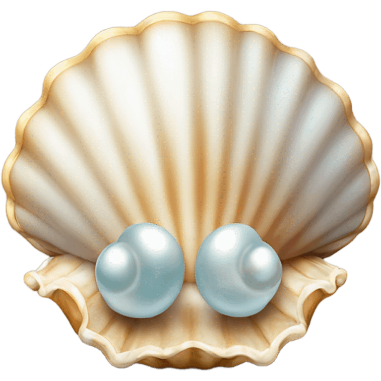 shell with pearl emoji