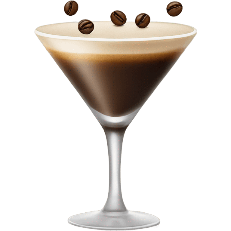 Espresso Martini with coffee beans emoji