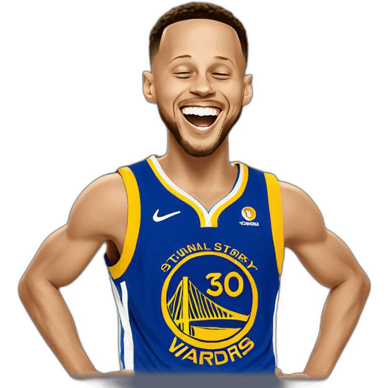 Stephen Curry laughing emoji