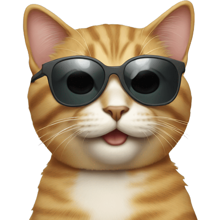 Cat with sunglasses emoji