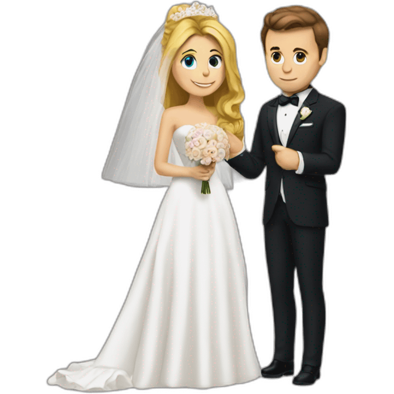 Macron marrying Brigitte emoji