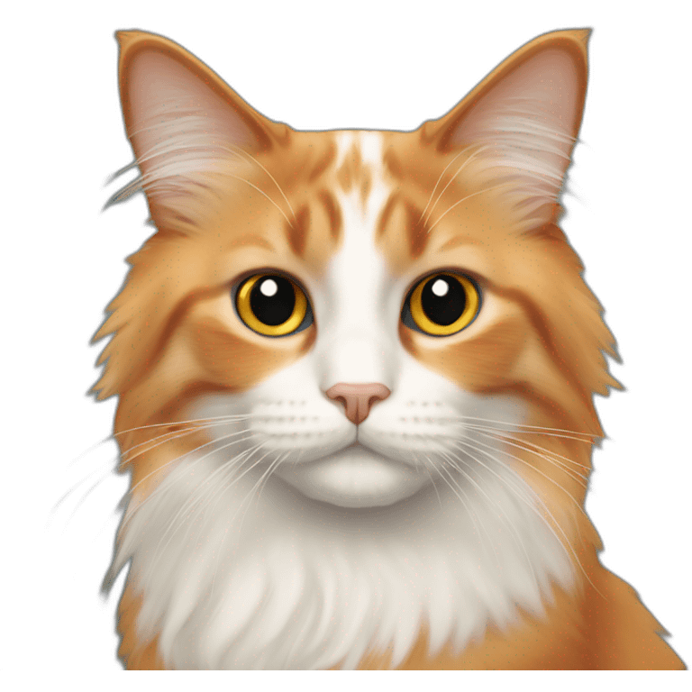 orange bicolor ragdoll cat emoji