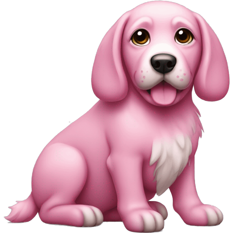 pink dog emoji