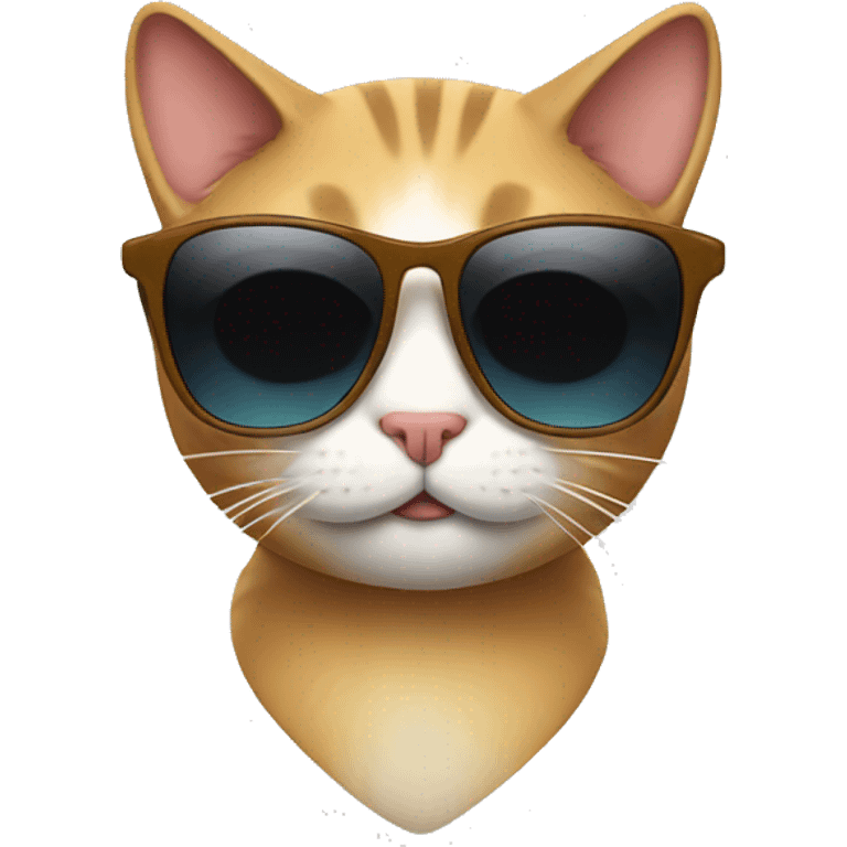 Cat with sunglasses emoji